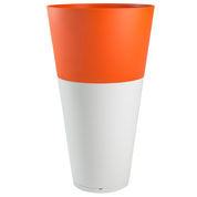 Vaso Tokyo - Branco / Laranja - D.50 A.80 cm